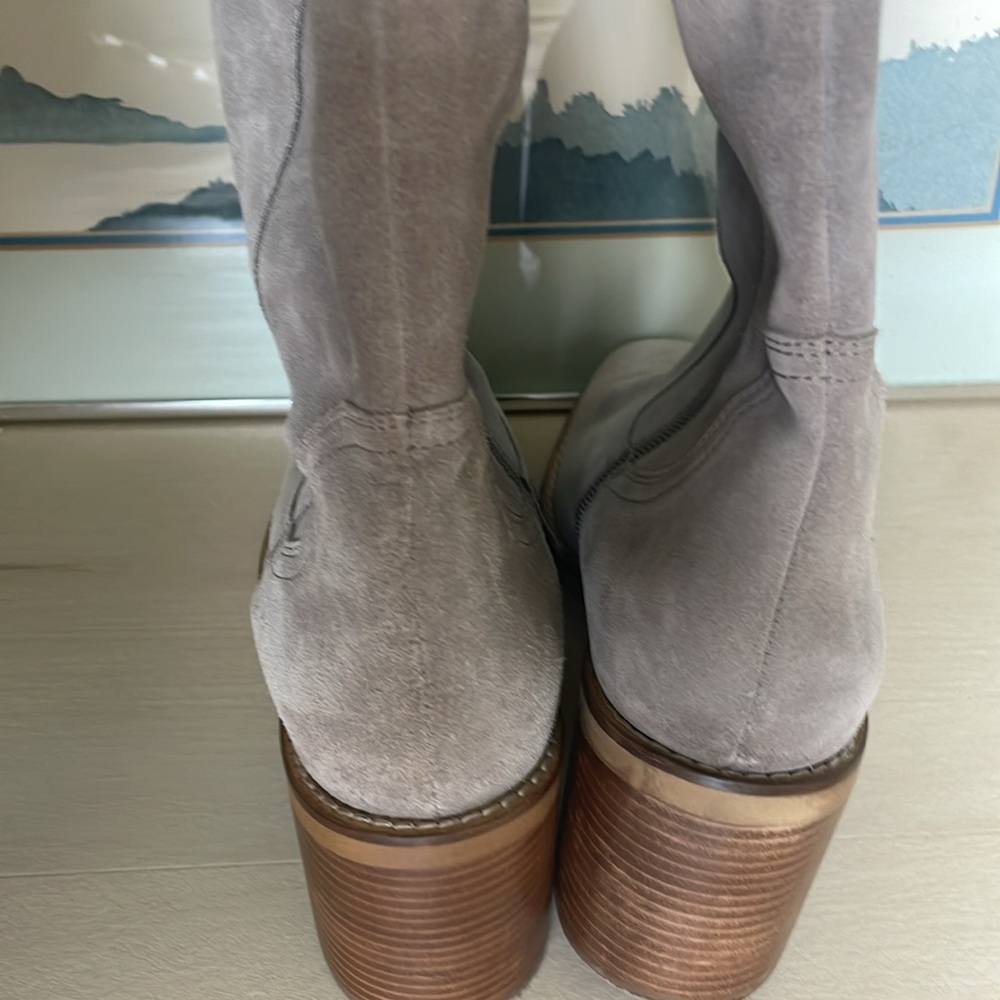 Seychelles Anthropologie taupe Overheard Suede Over-The-Knee Boot - Picture 11 of 16